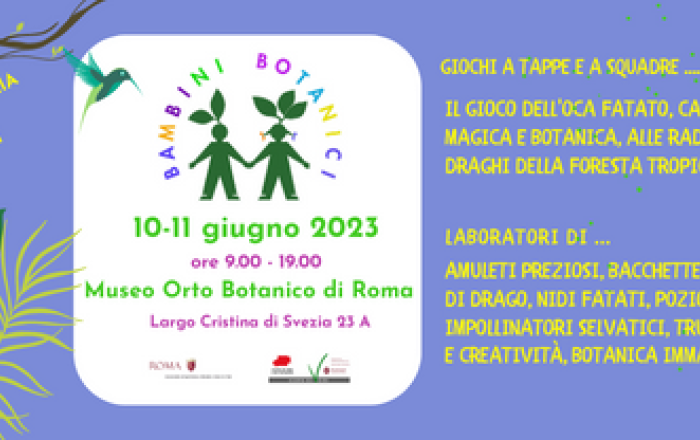 Bambini Botanici   10-11 giugno 2023