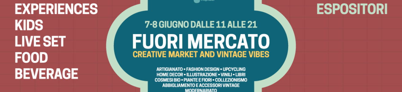 FUORI MERCATO spin off del Vgmt 7 e 8 giugno 2025 all'Orto Botanico