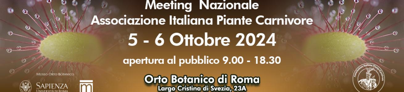 Meeting Associazione Italiana Piante Carnivore 5 e 6 ottobre
